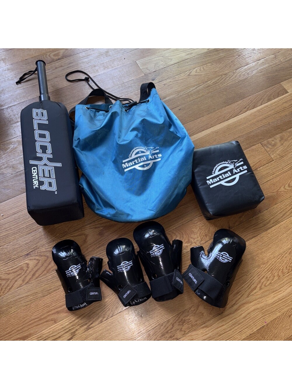 youth martial arts training and sparring gear Set